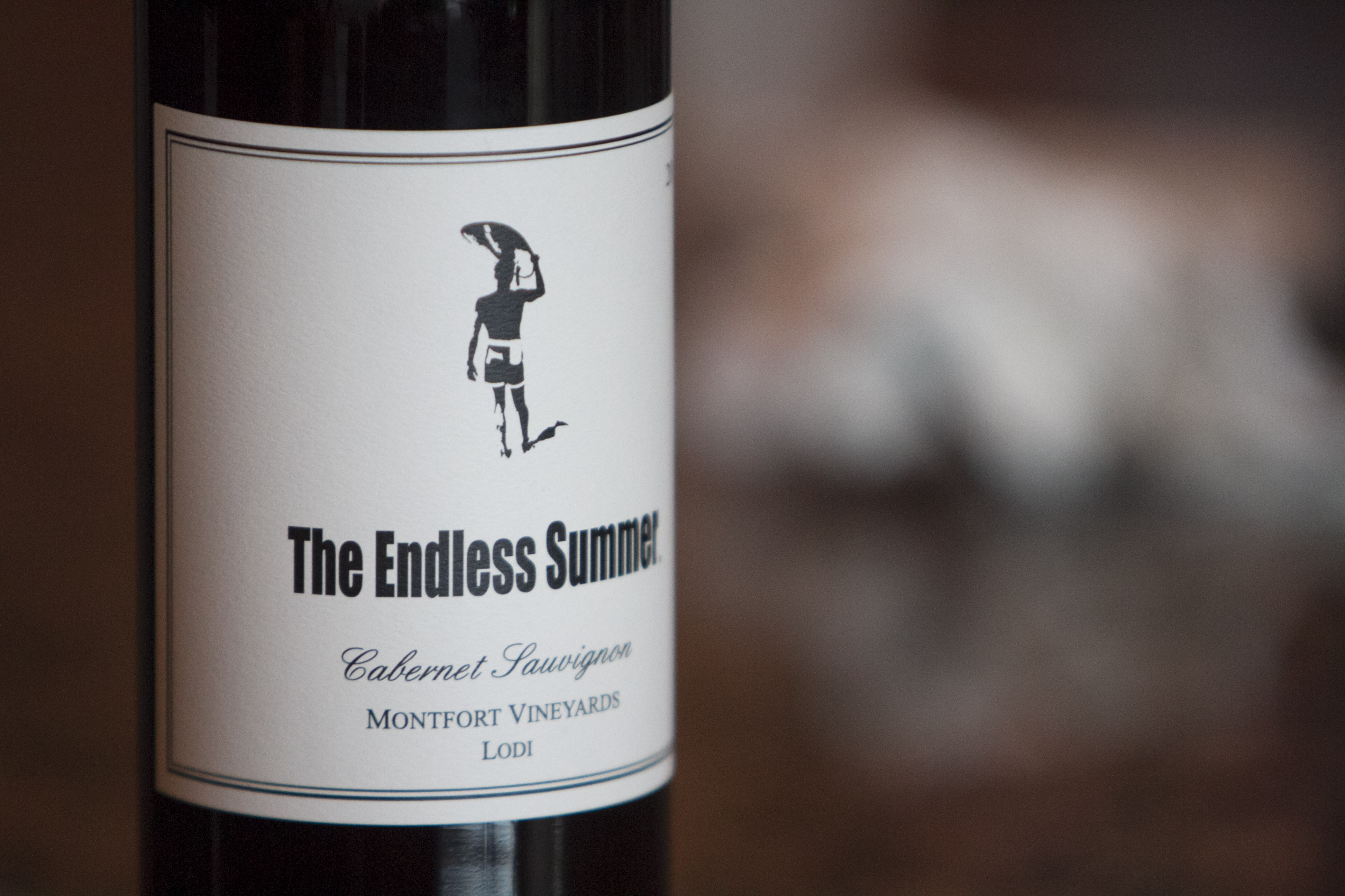 bottle of The Endless Summer wine from Orange Coast Winery
